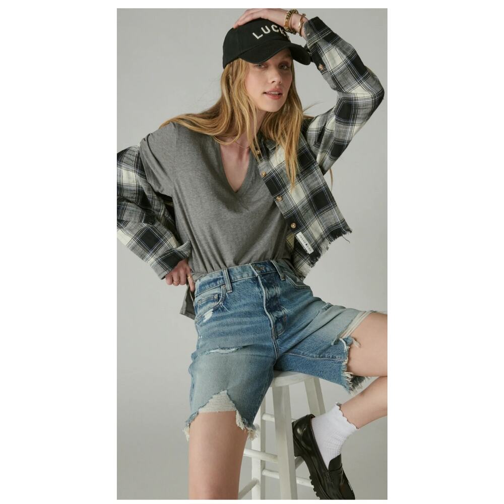Lucky Brand 90s Loose Denim Short Size: 14 NEW